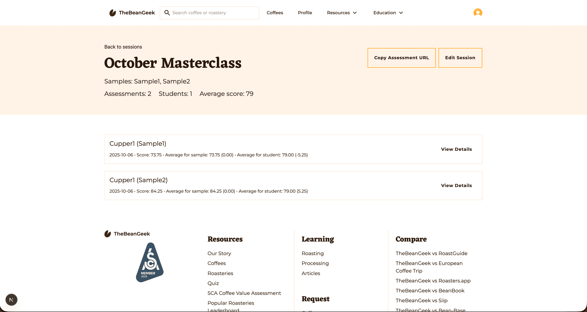 Score Deviation Tracking