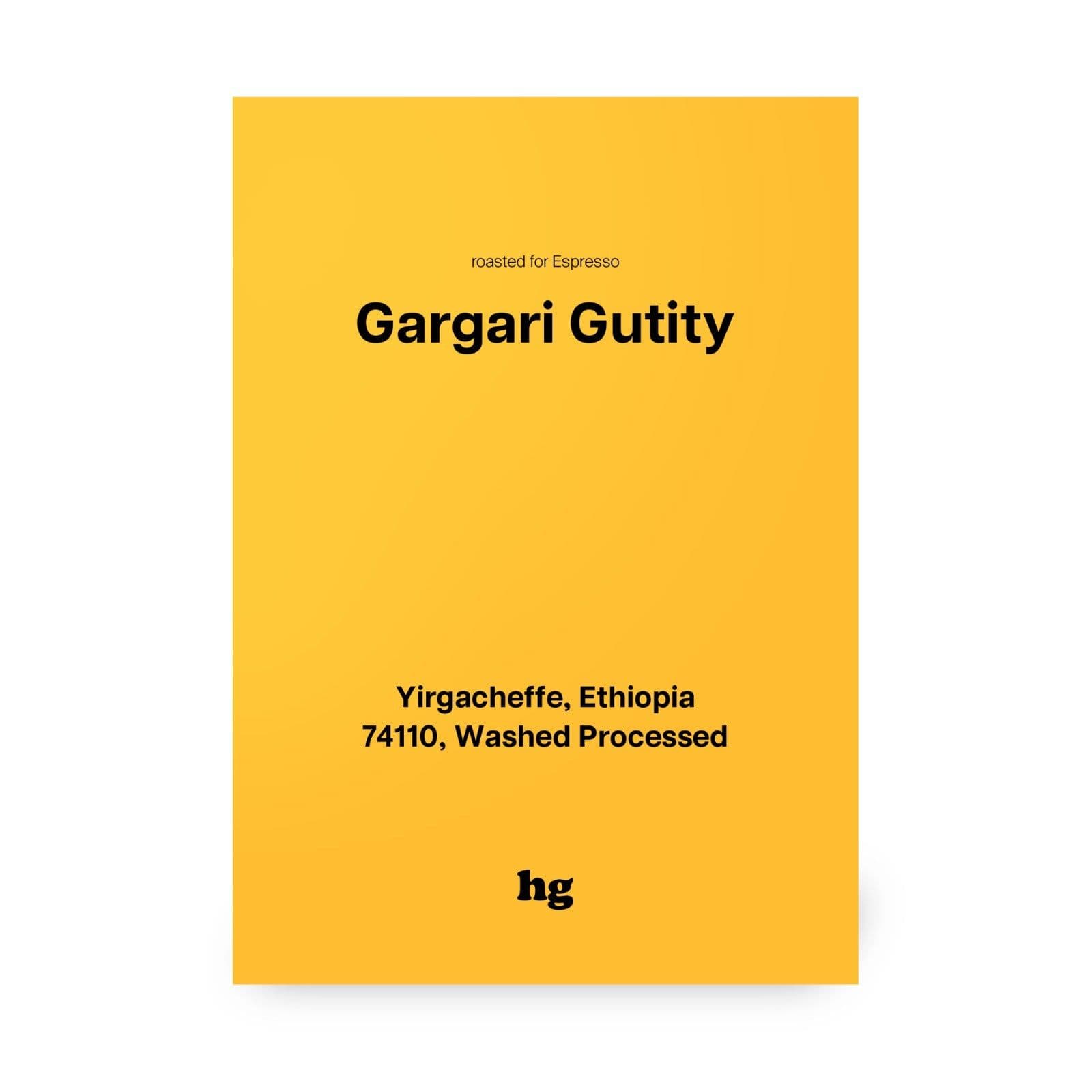 Image of E Gargari Gutity - 74110 - Washed Ethiopia