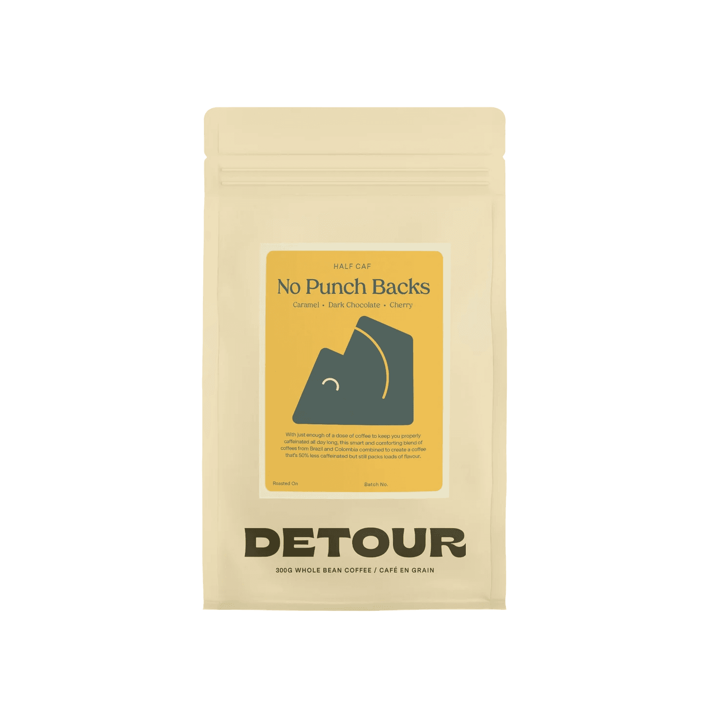 Image of No Punch Backs Half Caf