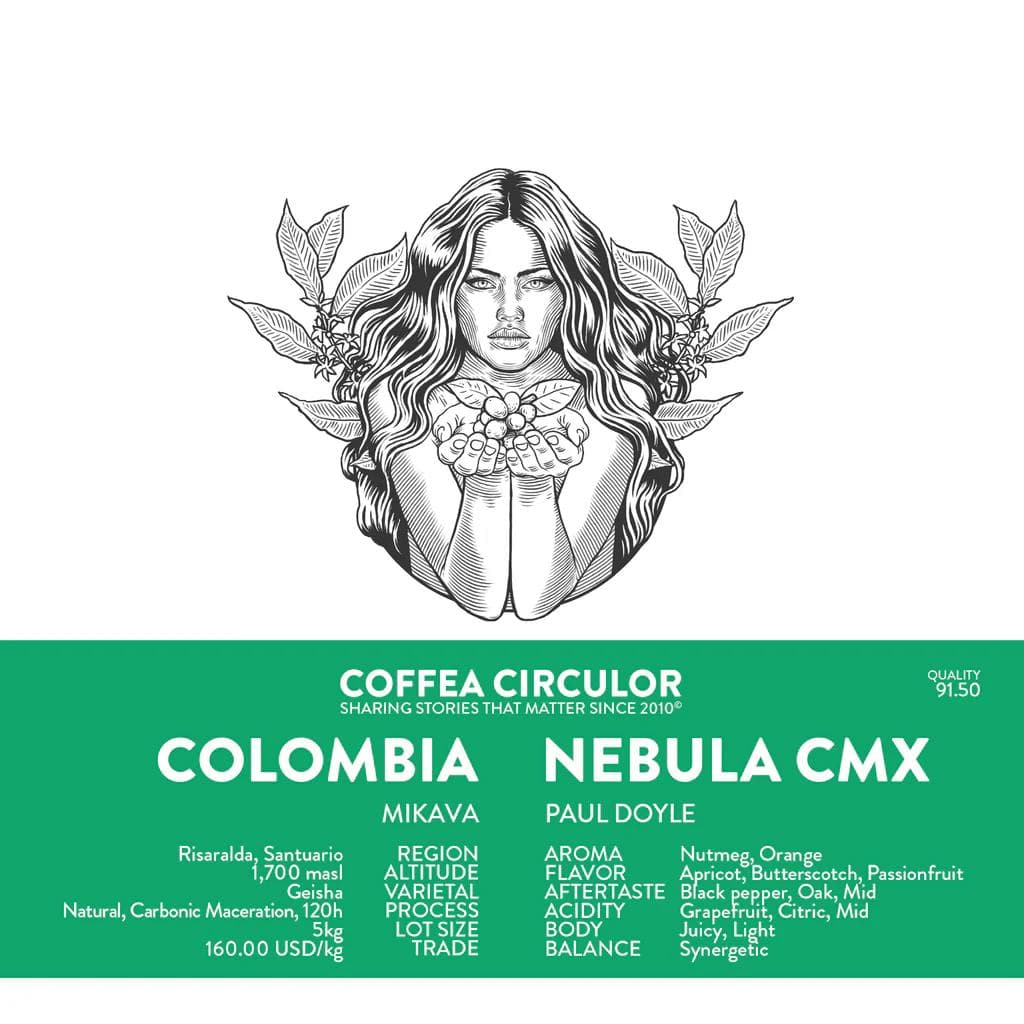 Image of COLOMBIA Mikava Nebula /11402 Geisha Carbonic Maceration 120h CMX
