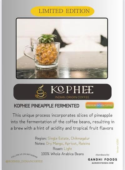 Image of Kophee Limited Edition Pineapple Fermented Indian 