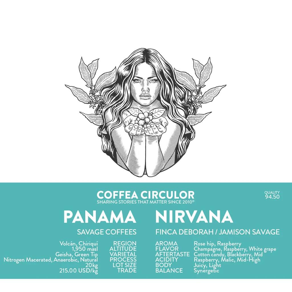 Image of PANAMA Savage Coffees Finca Deborah Nirvana Nitrogen Macerated Anaerobic Natural
