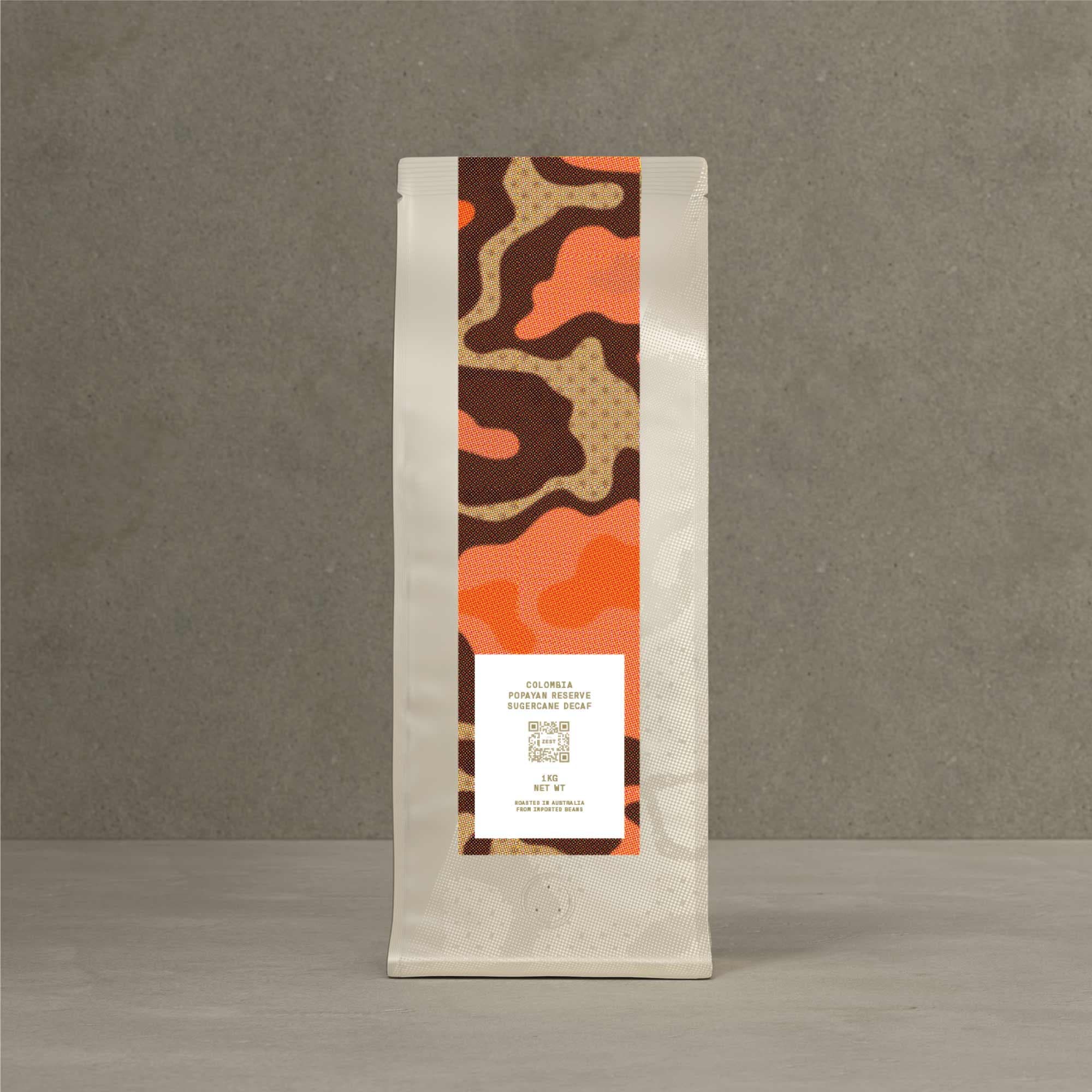 Image of Colombia Popayan Reserve Sugar Cane Decaf Product Information