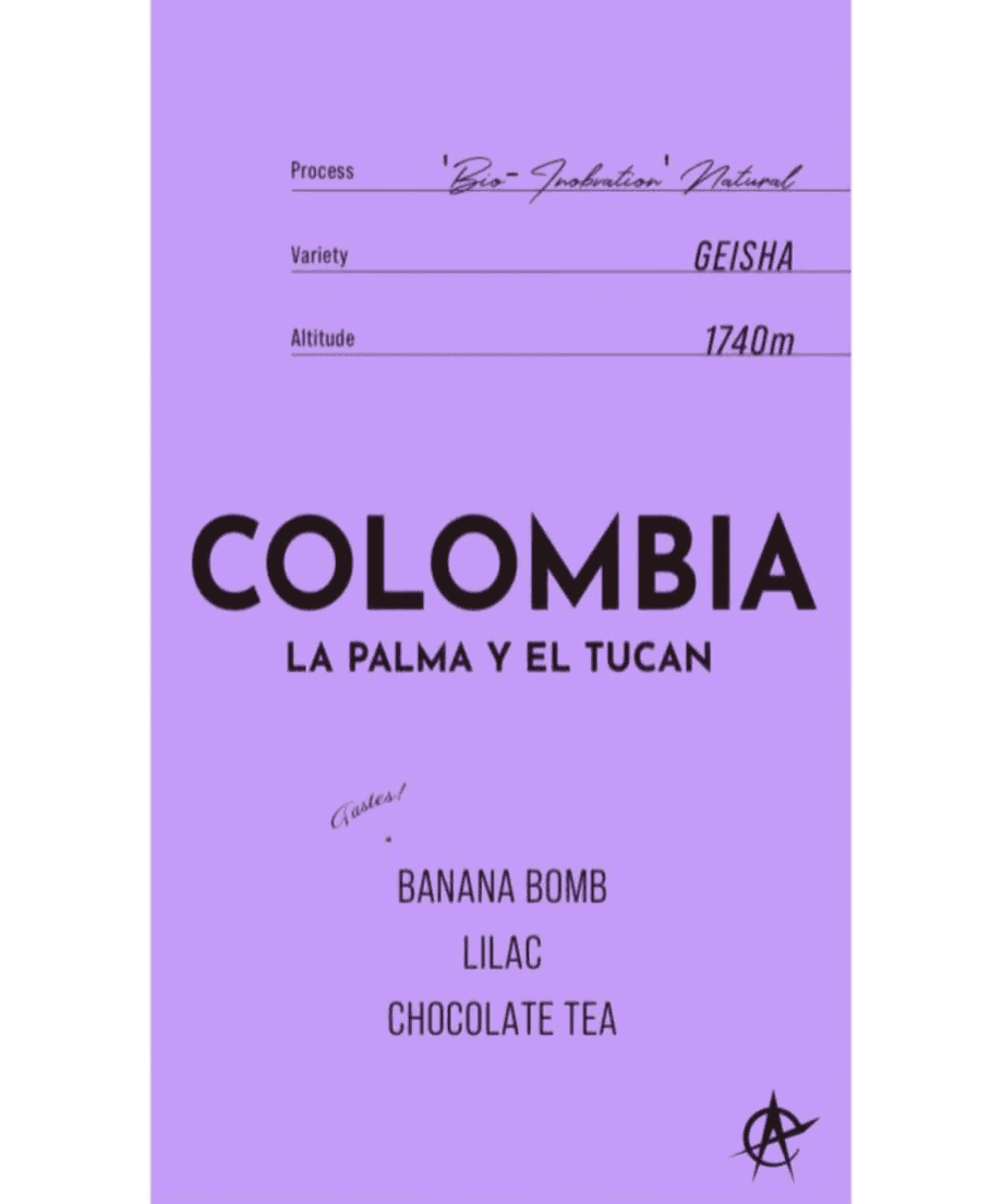 Image of COLOMBIA LA PALMA Y EL TUCAN GEISHA