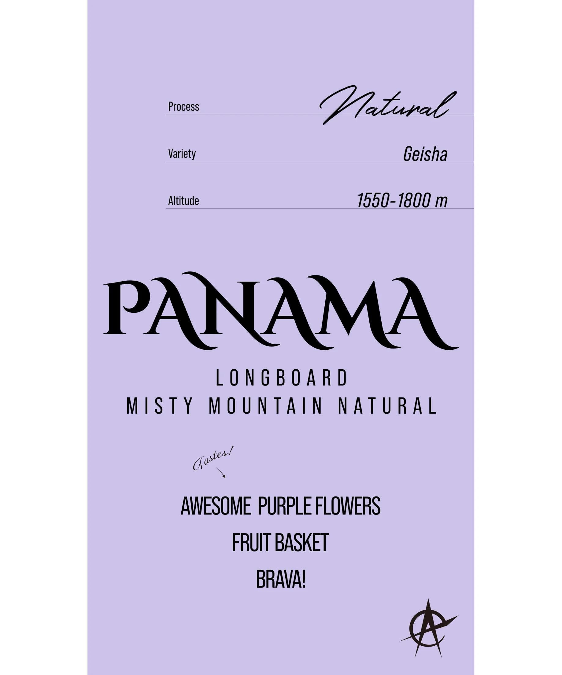 Image of Panama Longboard Misty Mountain, Geisha - Natural
