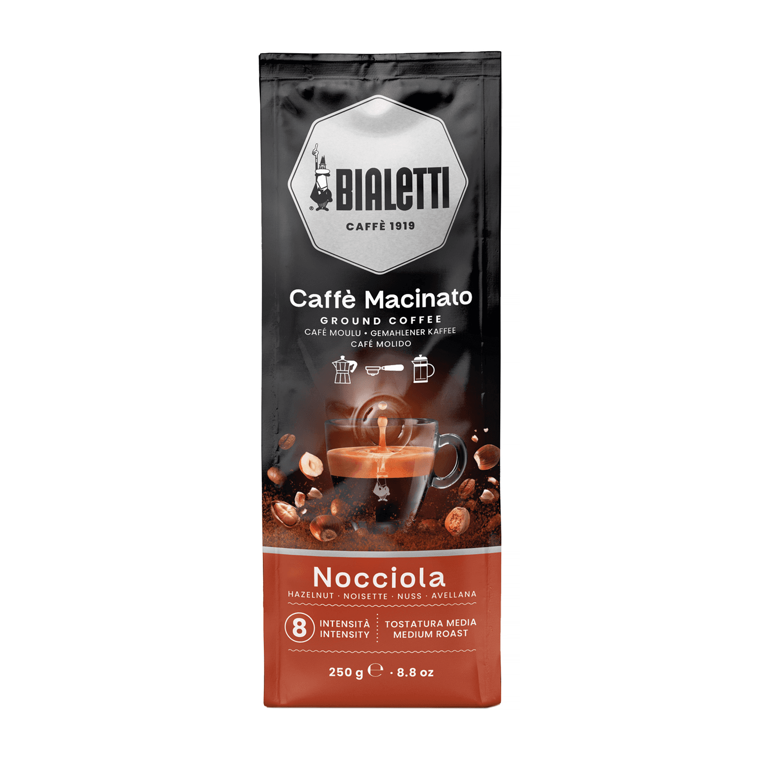 Image of Bialetti - Hazelnut Ground Coffee Espresso 