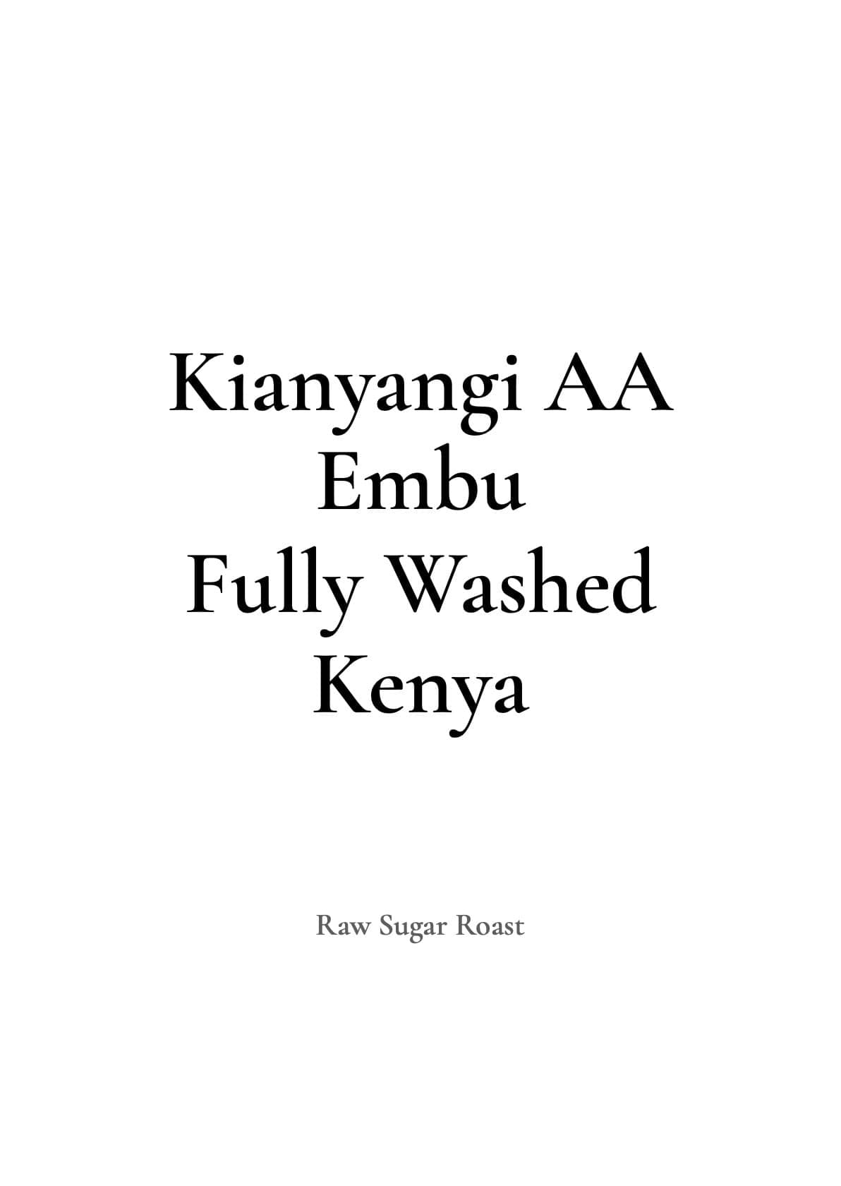 Image of Kenya | Kianyangi AA Embu