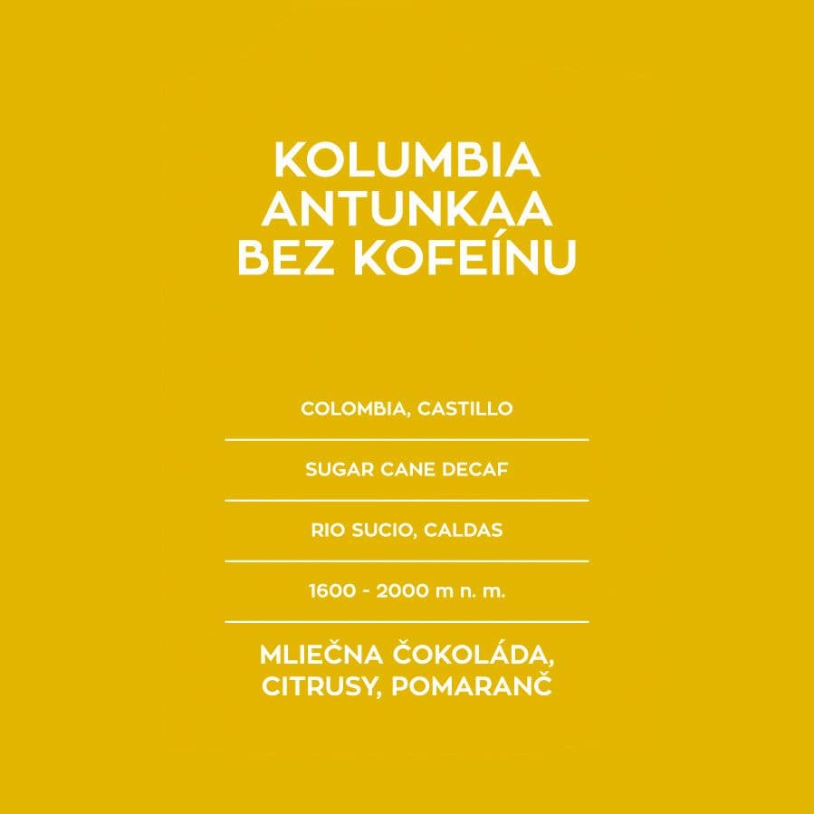 Image of Kolumbia Antunkaa Bezkofeinu