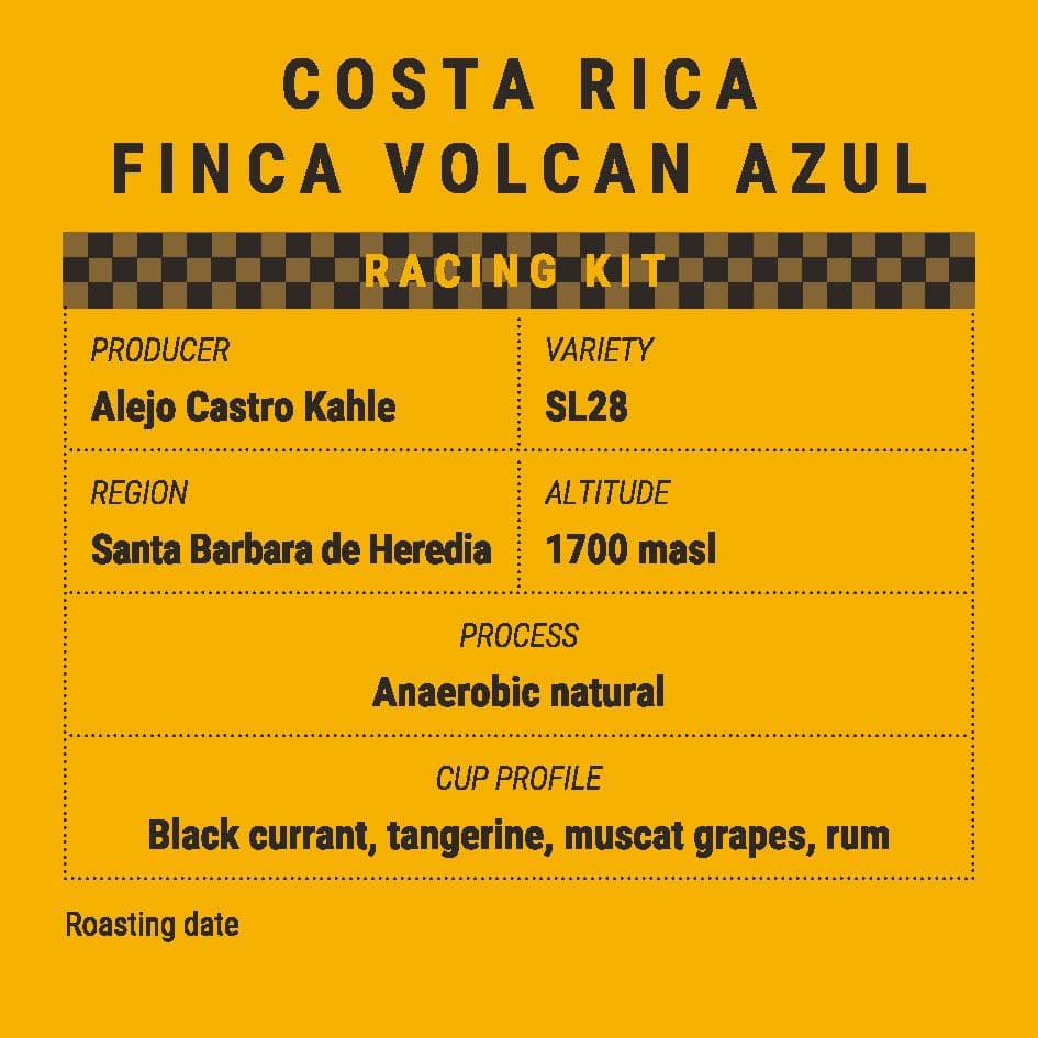 Image of Costa Rica Finca Volcan Azul Racing Kit