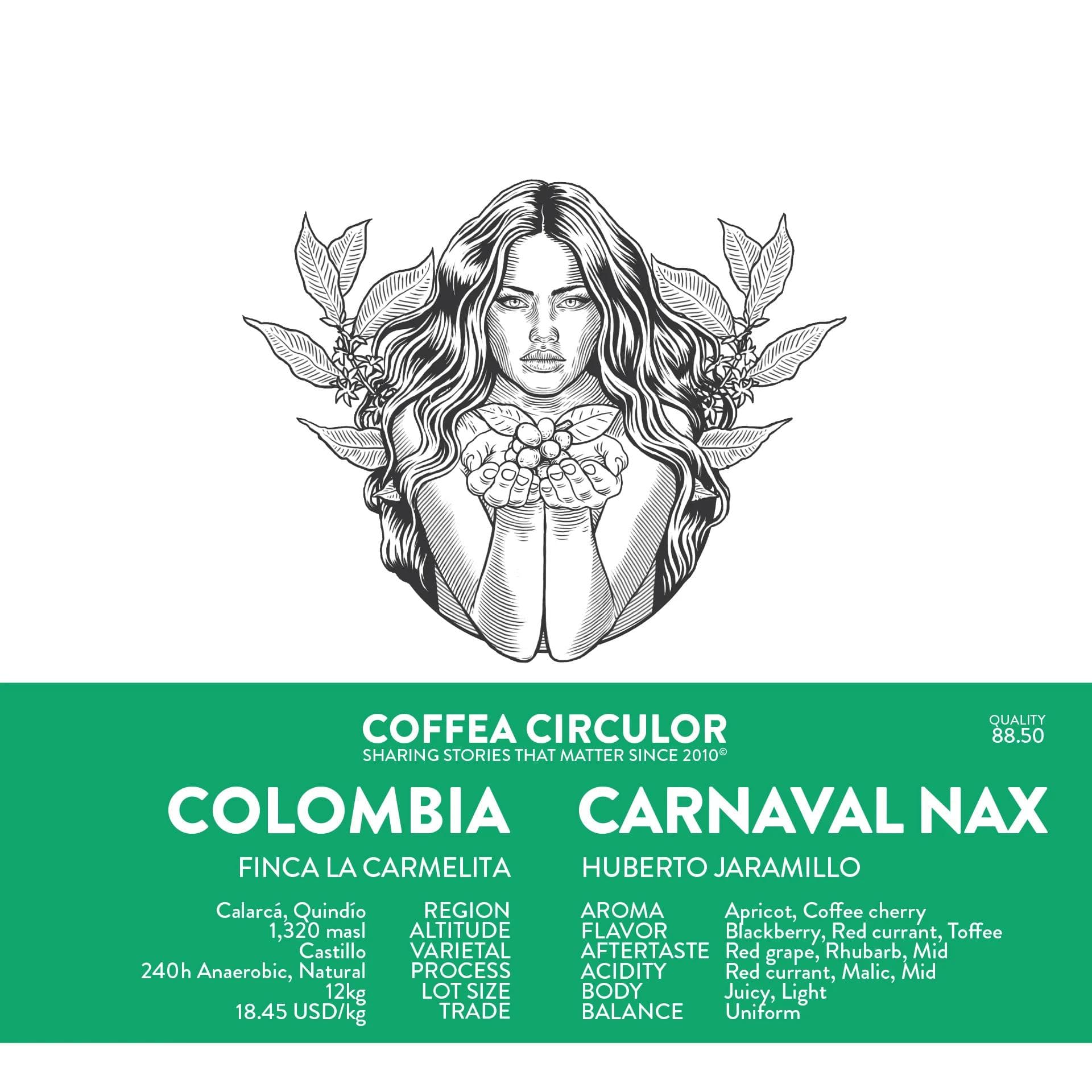 Image of Colombia Carnaval Castillo Natural Anaerobic NAX