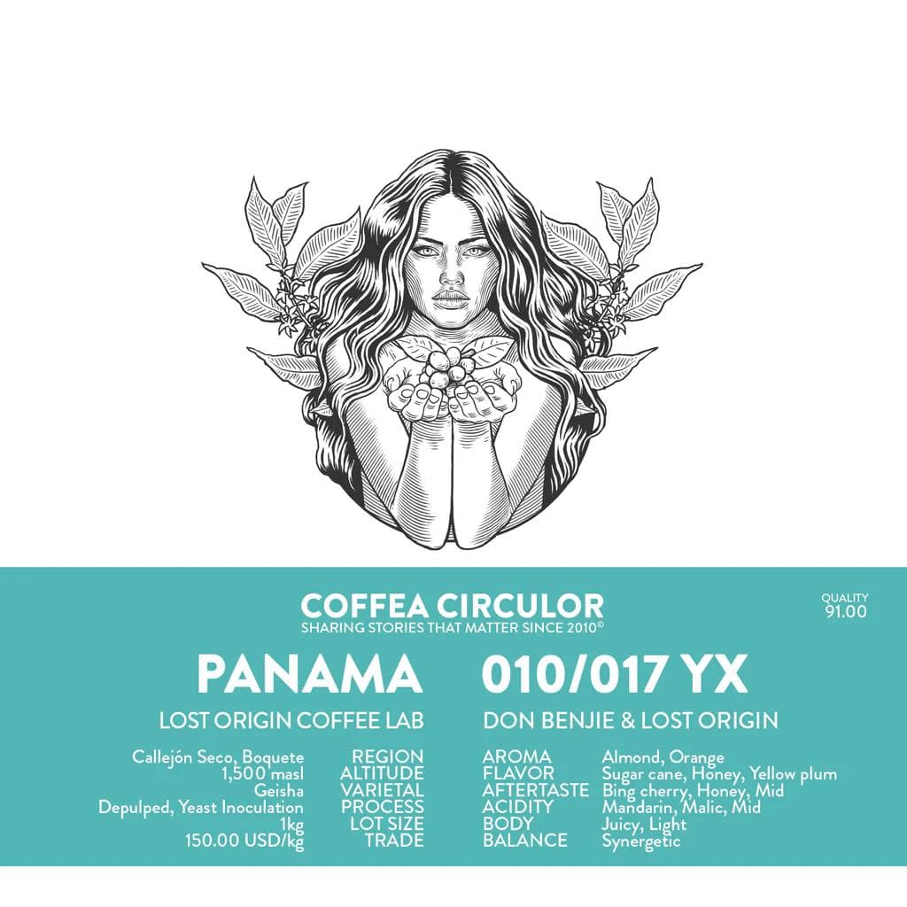 Image of PANAMA Lost Origin Geisha 010/017 Yeast Inoculation YX