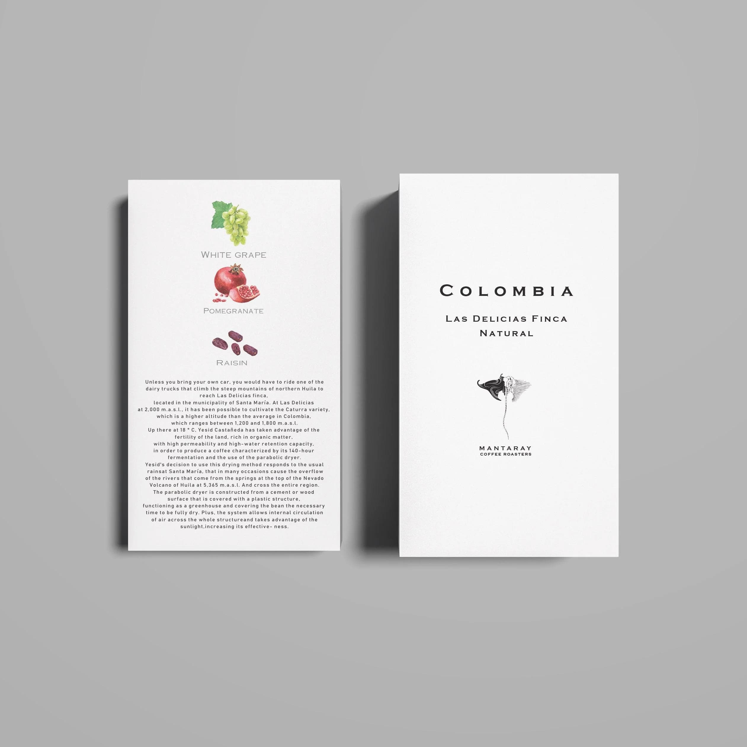 Image of Colombia Las Delicias Finca Natural (Single Origin Filter)