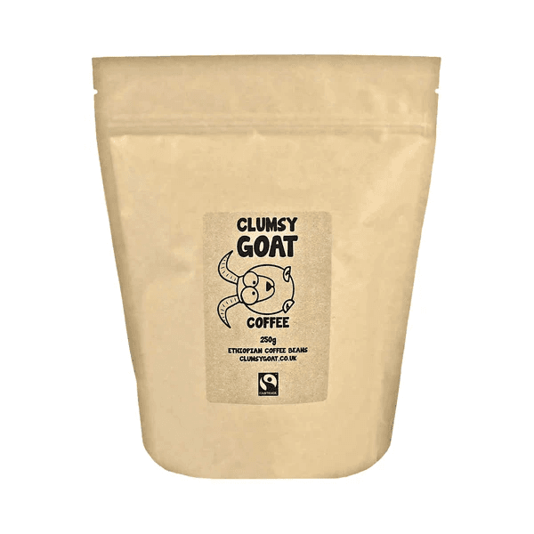 Image of Clumsy Goat Fairtrade Ethiopian Sidamo Coffee Beans - 100 Arabica