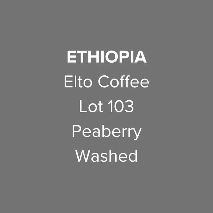 Image of Ethiopia Elto Coffee Sidama Hamasho Gango Village Hand Pick Peaberry Washed Lot 103