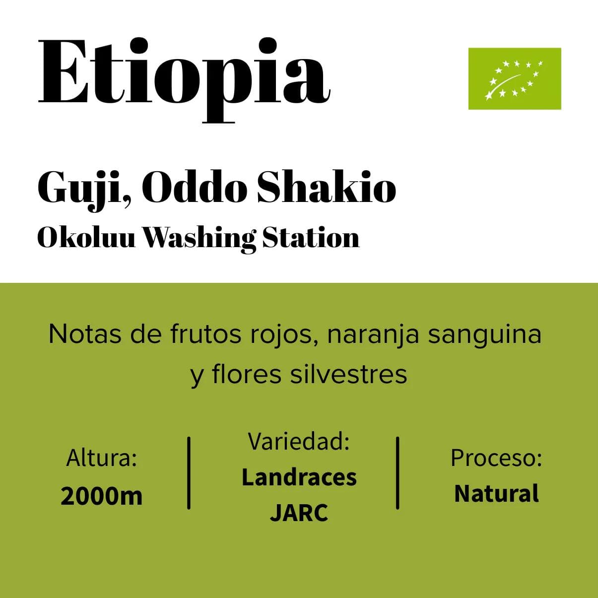 Image of Ethiopia - Guji - Okoluu Washing Station - Natural - Organic