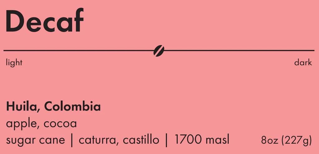 Image of Decaf Colombia Amigos De Huila