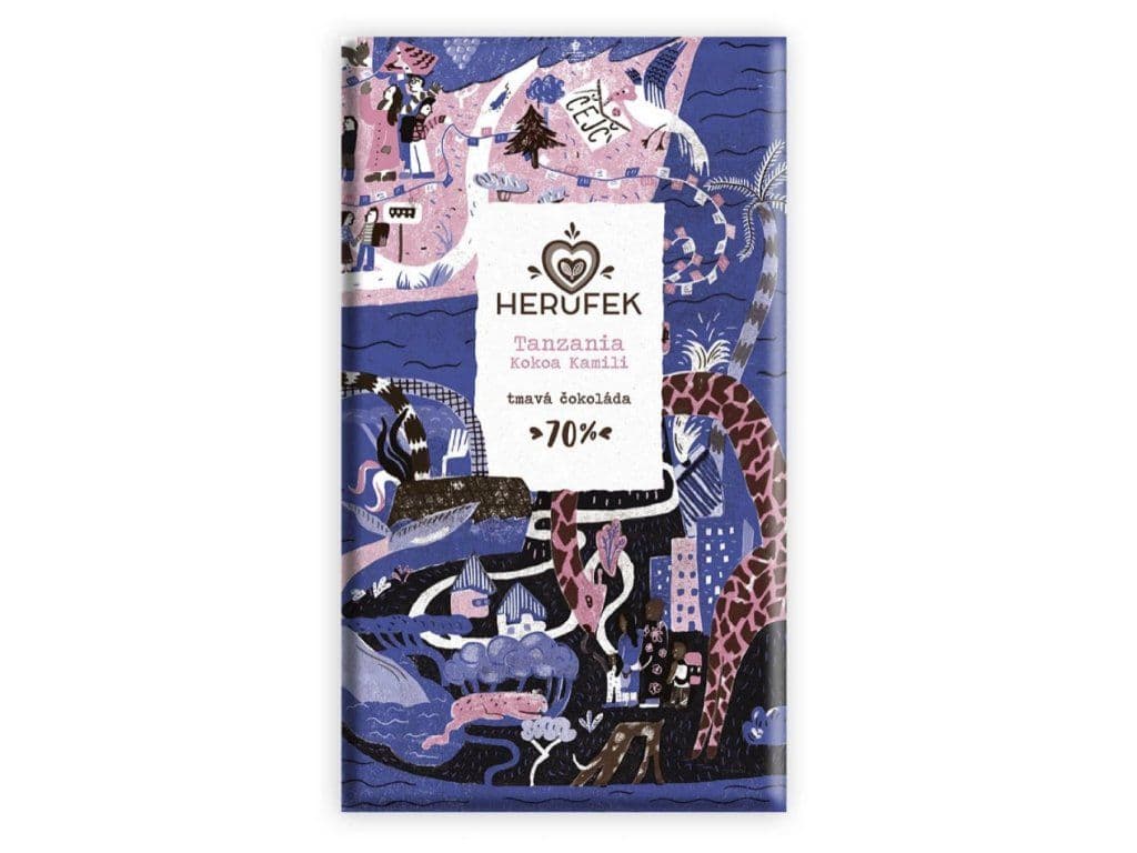 Image of Cokolada Tanzania tmava 70 Kokoa Kamili BIO