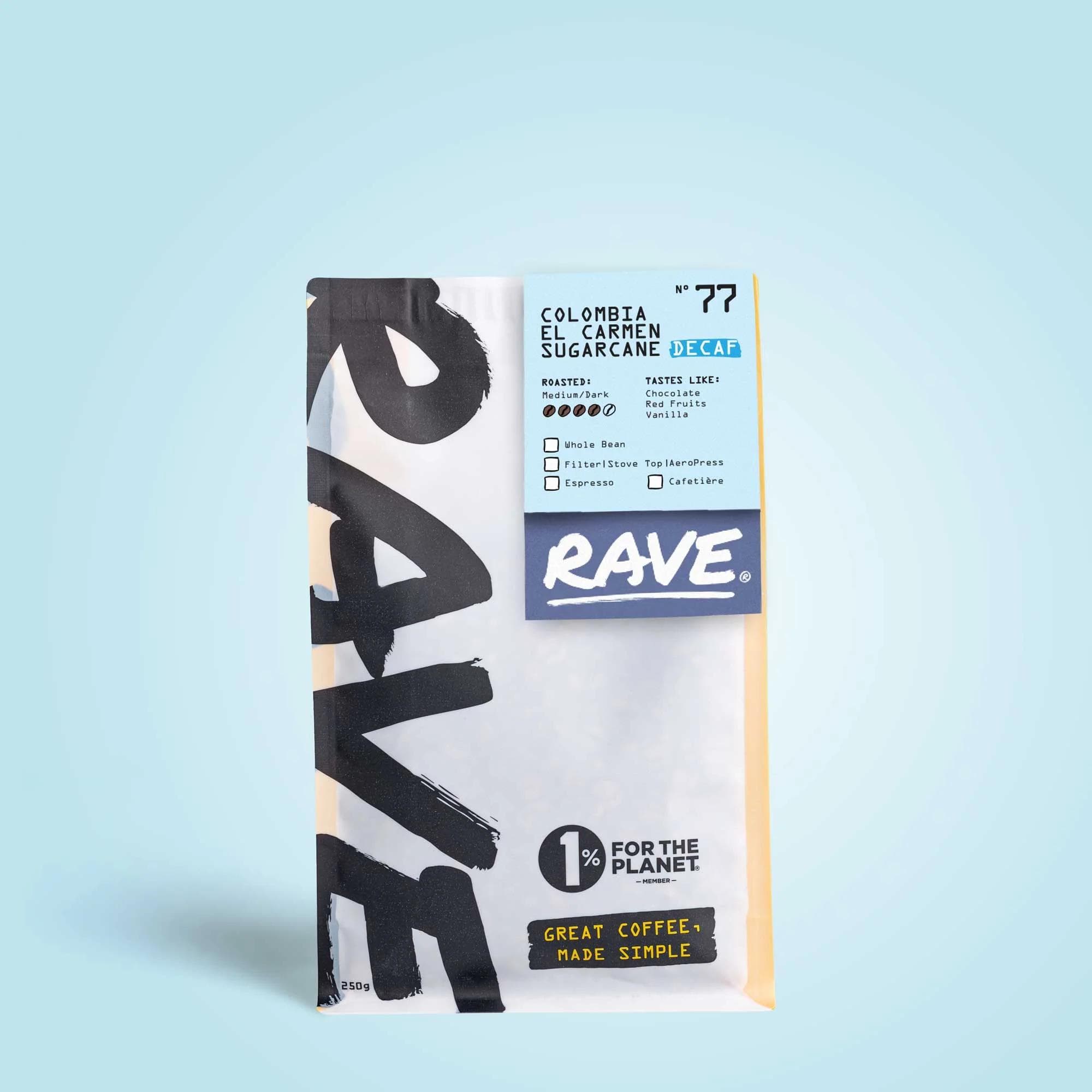 Image of Colombia El Carmen Sugarcane Decaf N 77