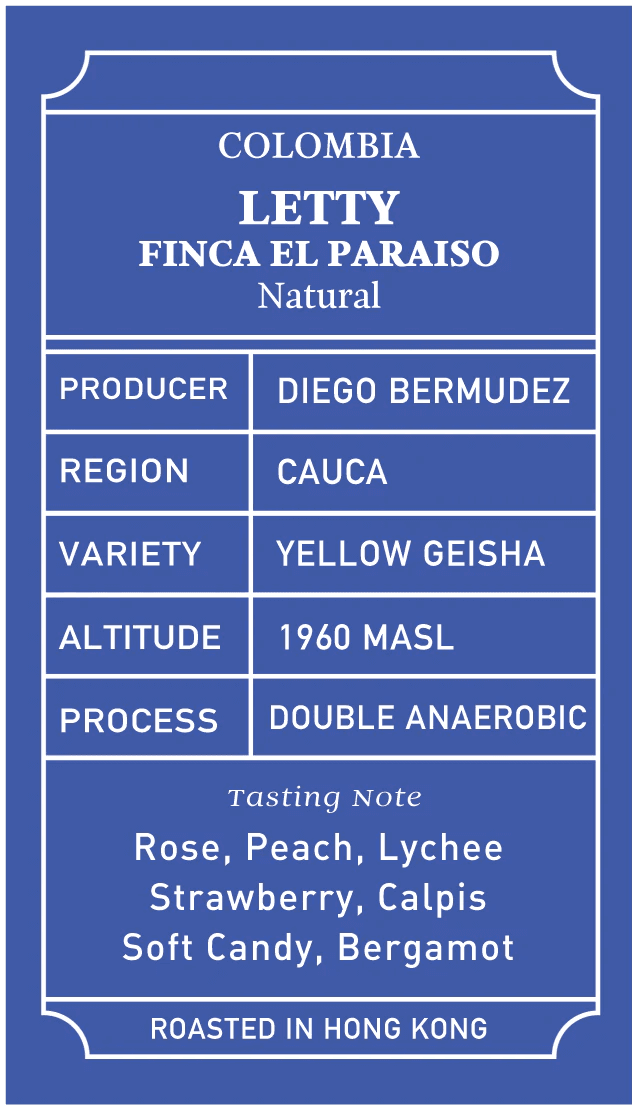 Image of Colombia Finca El Paraiso LETTY Yellow Geisha Double Anaerobic