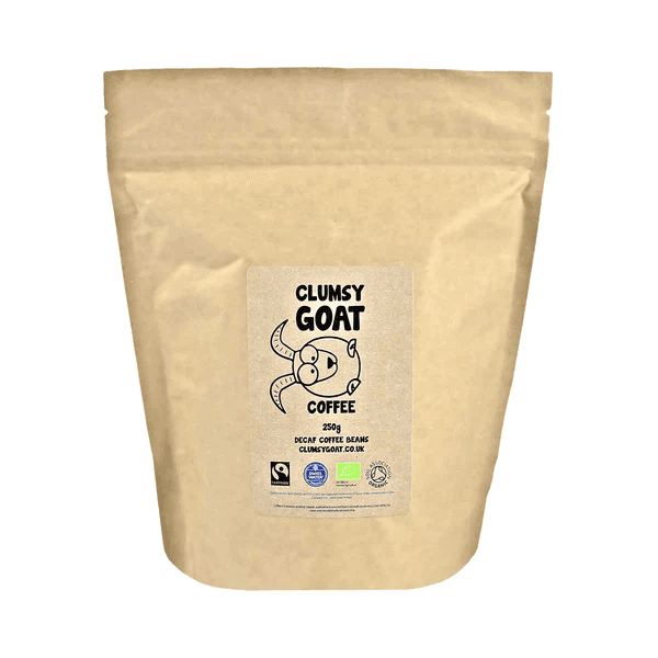 Image of Clumsy Goat Fairtrade Organic Swiss Water Process Peruvian Decaf Coffee Beans
