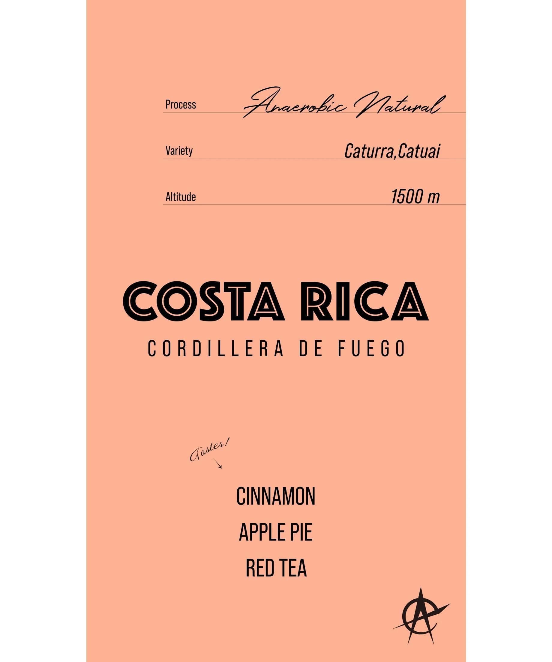 Image of Costa Rica Cordillera de Fuego, Caturra, Catuai - Anaerobic Natural