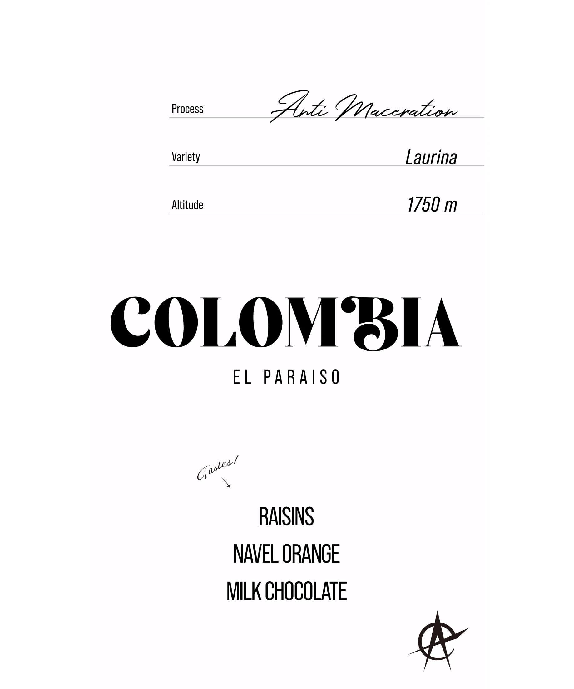 Image of Colombia El Paraiso, Laurina - Anti Maceration