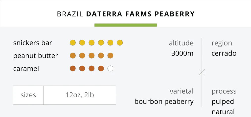 Image of Brazil Daterra Farms Peaberry