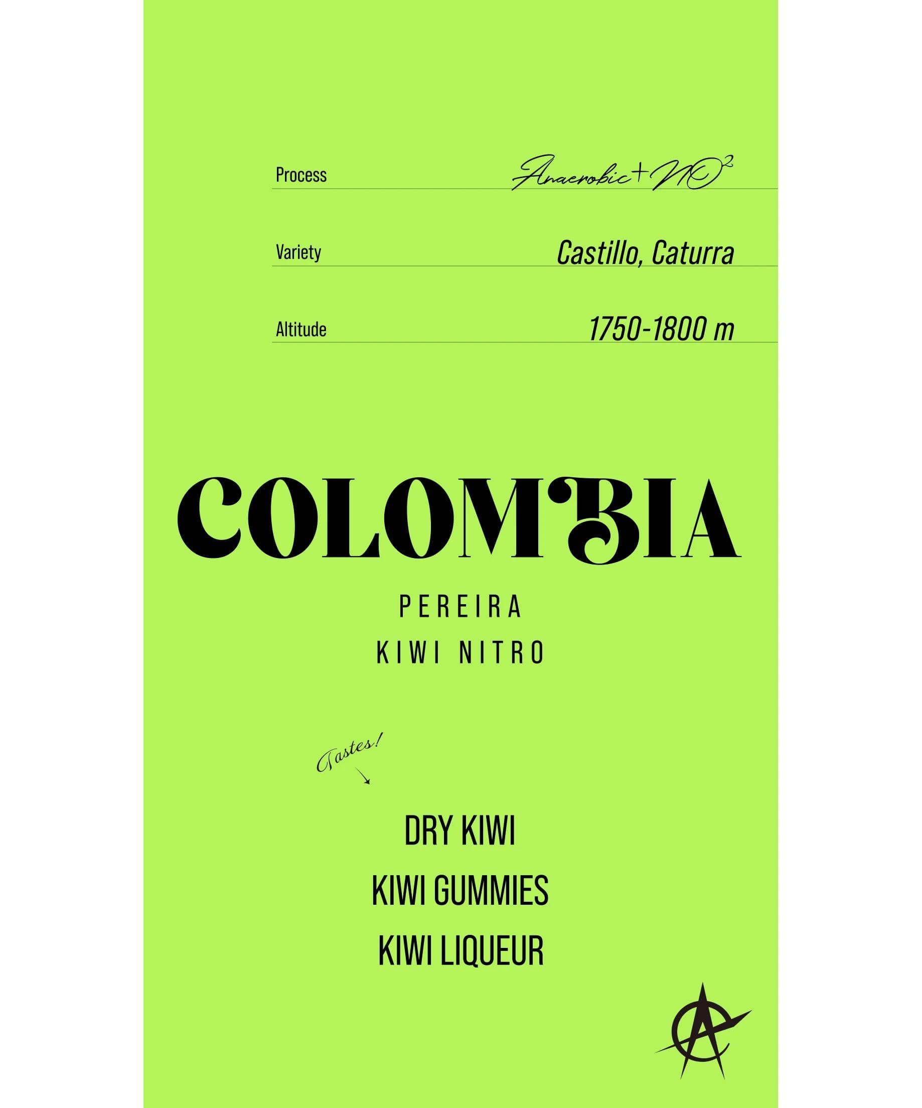 Image of Colombia Pereira Kiwi Nitro, Castillo, Caturra - Anaerobic+NO²