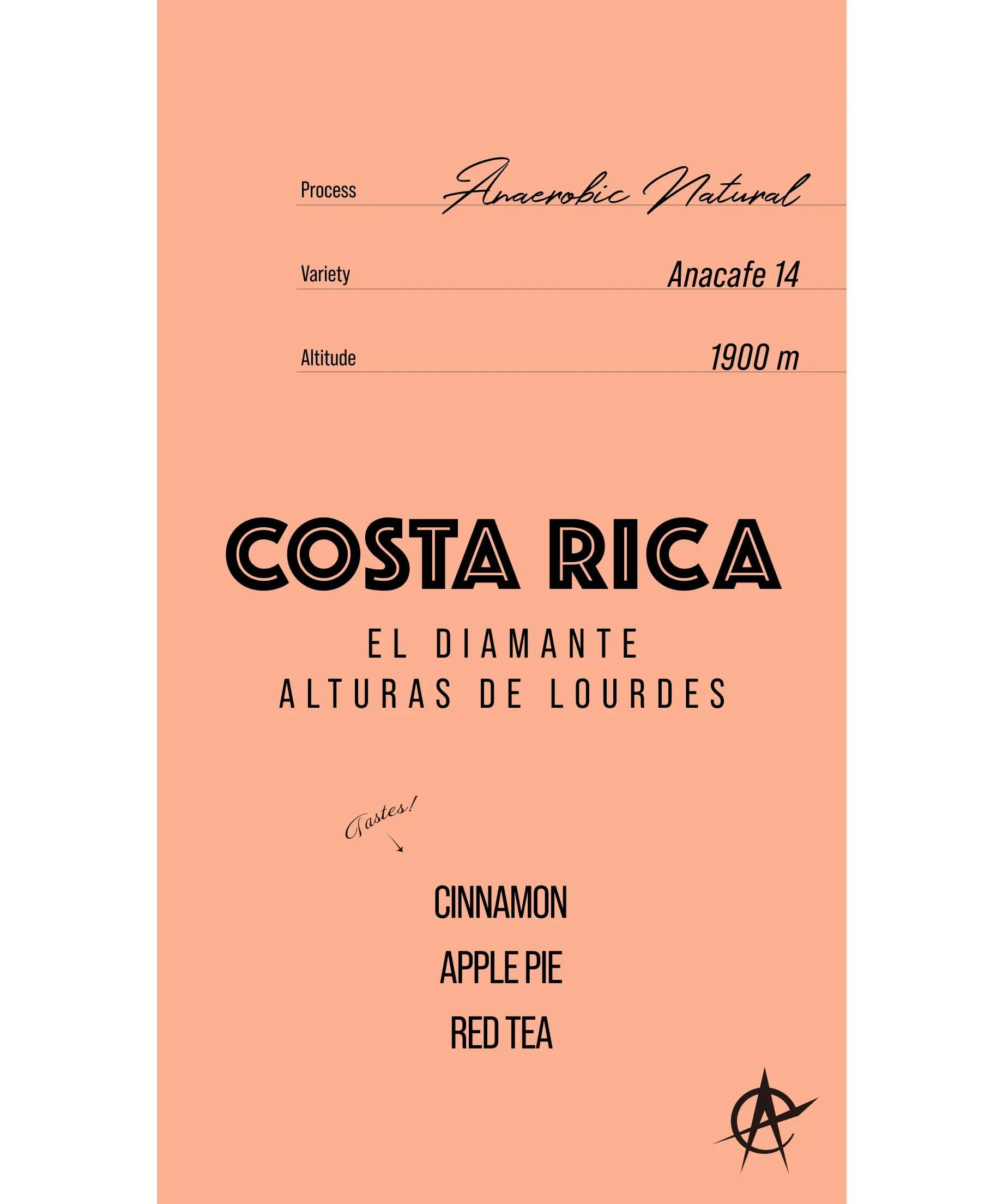 Image of Costa Rica El Diamante Alturas de Lourdes Anacafe14 - Anaerobic Natural
