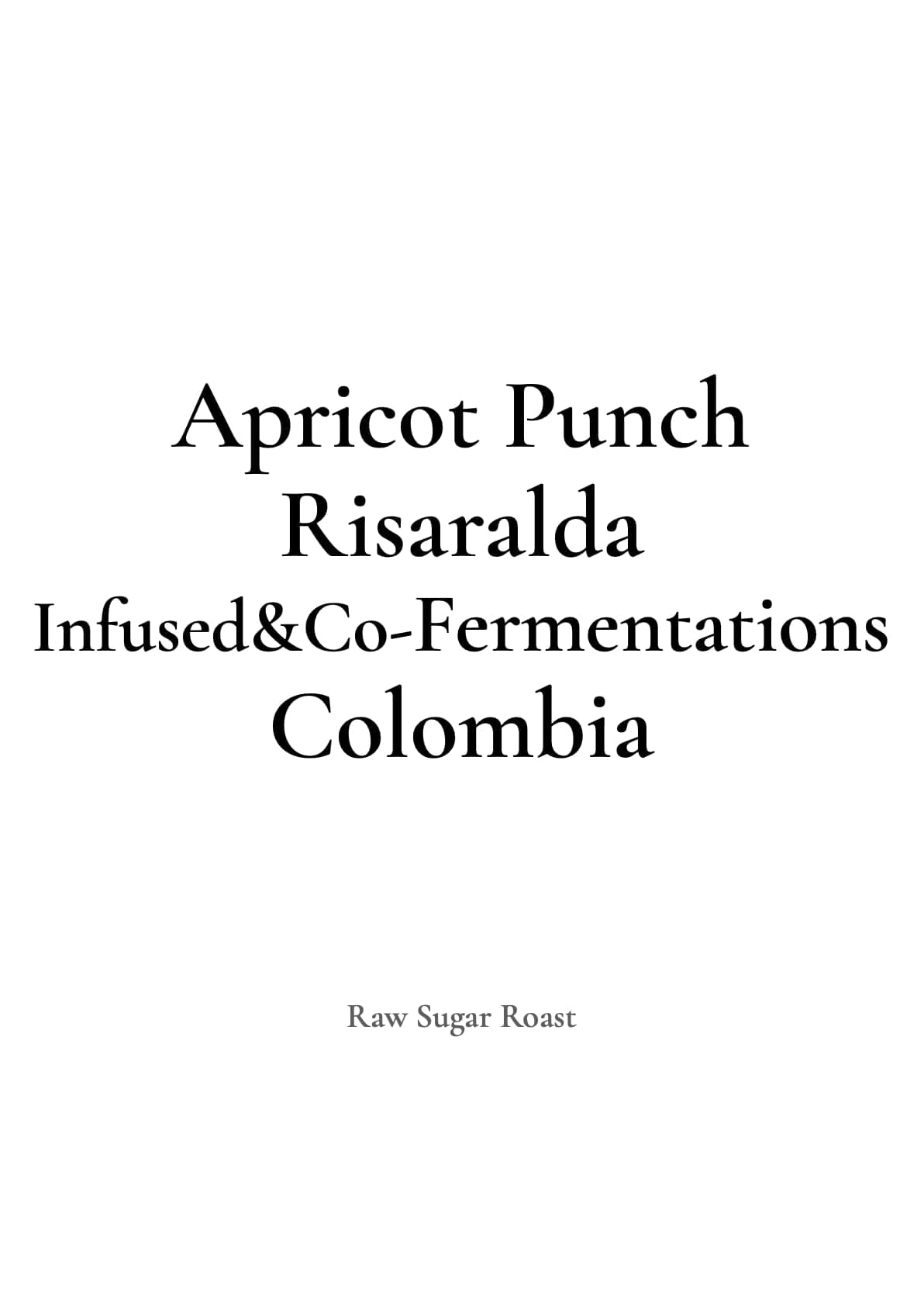 Image of Colombia Apricot Punch
