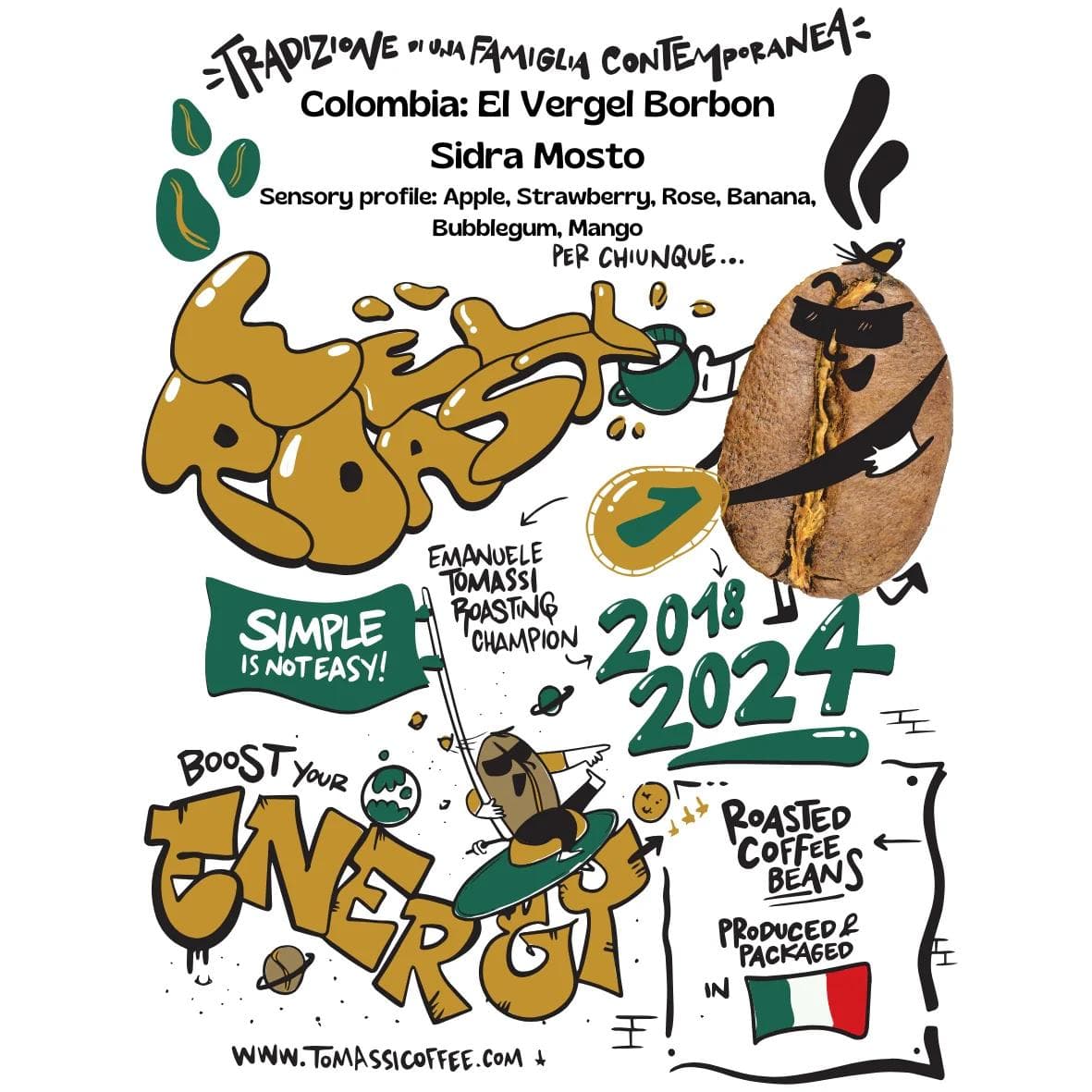 Image of Colombia El Vergel Bourbon Sidra Mosto