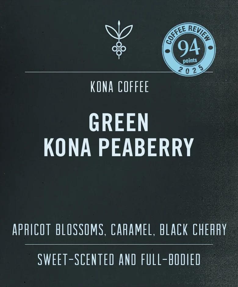 Image of 100 Kona Peaberry Coffee Green Bean