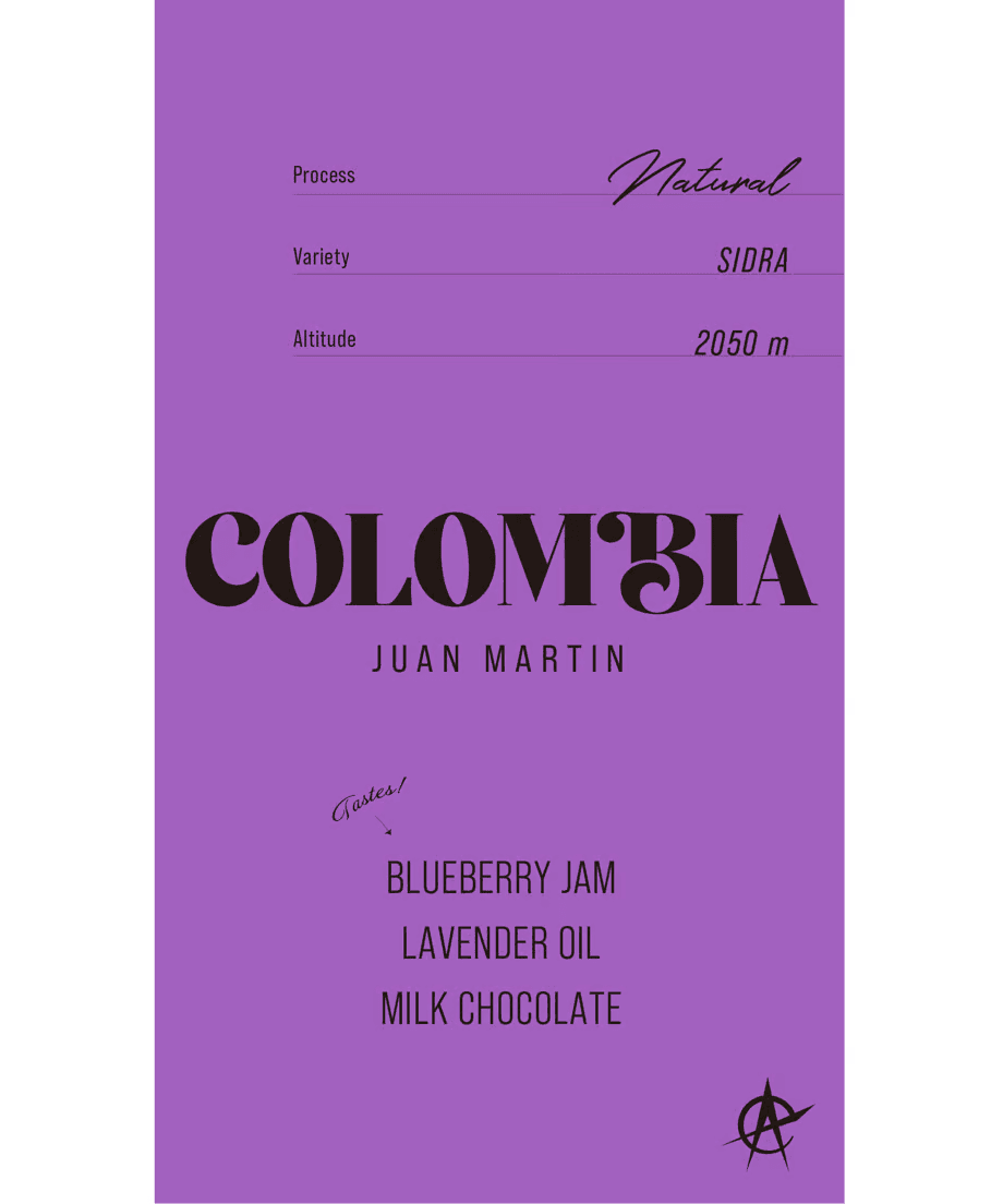 Image of Colombia Juan Martin Sidra Natural