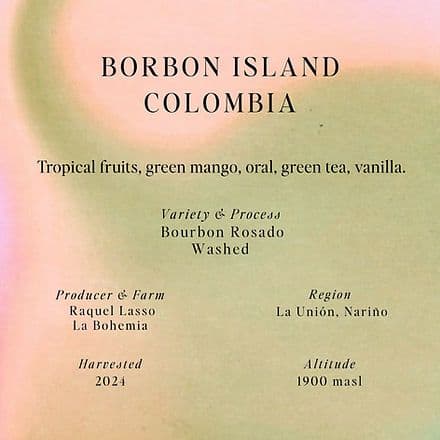 Image of Bourbon Rosado Washed Borbon Island Colombia