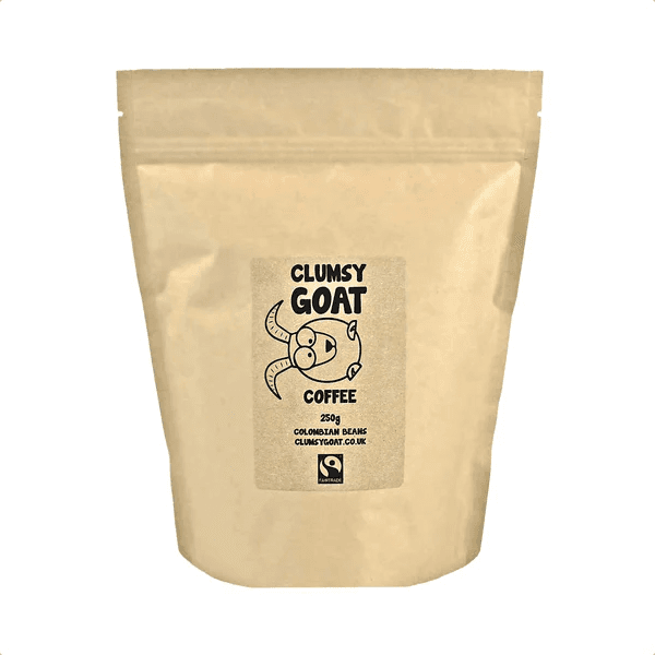 Image of Clumsy Goat Fairtrade Colombian Coffee Beans - 100 Arabica