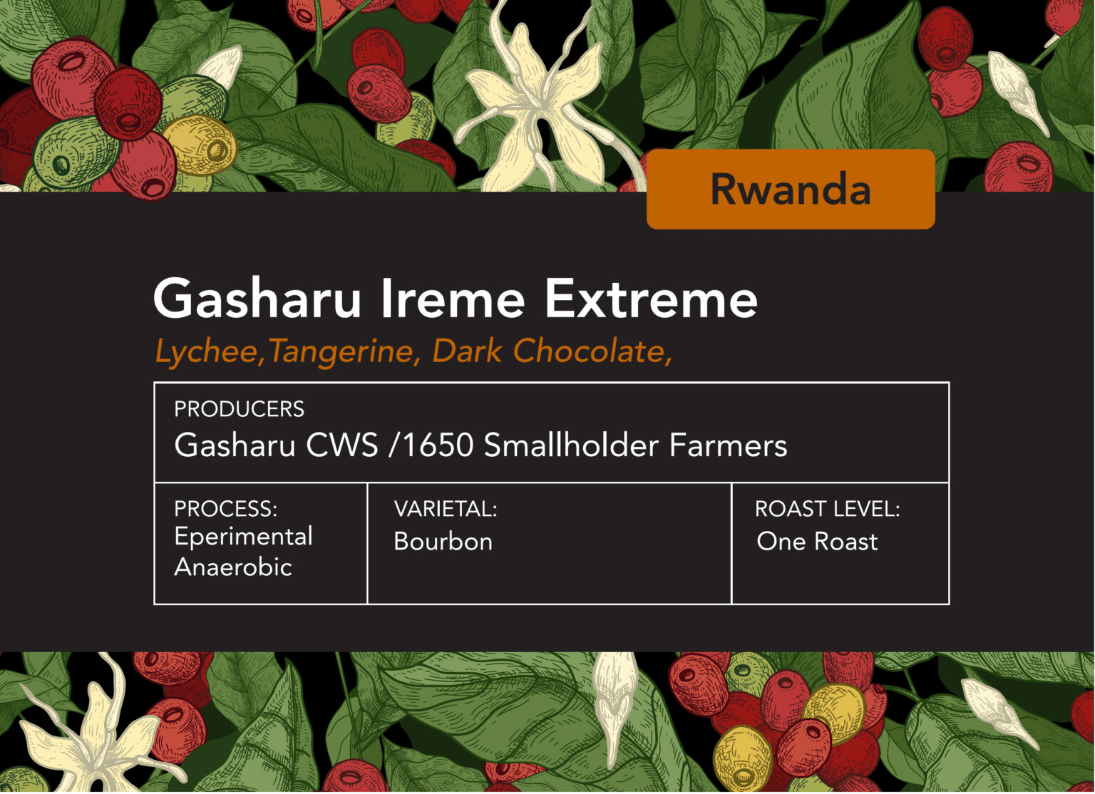 Image of Rwanda Gasharu Ireme Extreme One Roast