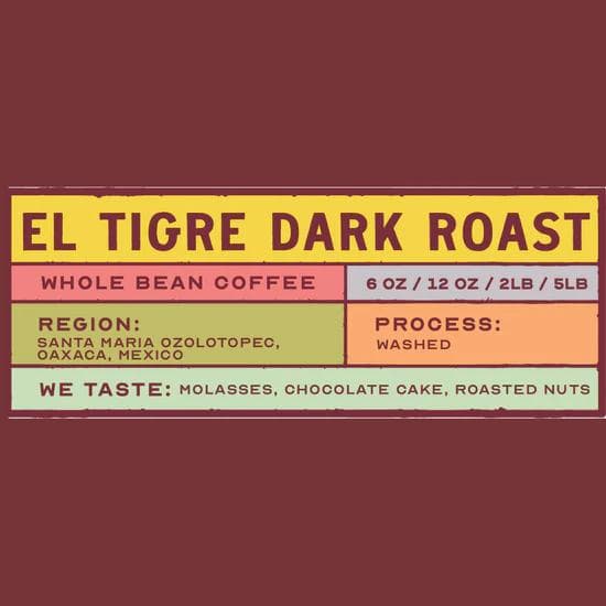 Image of El Tigre Dark Roast - Oaxaca, Mexico