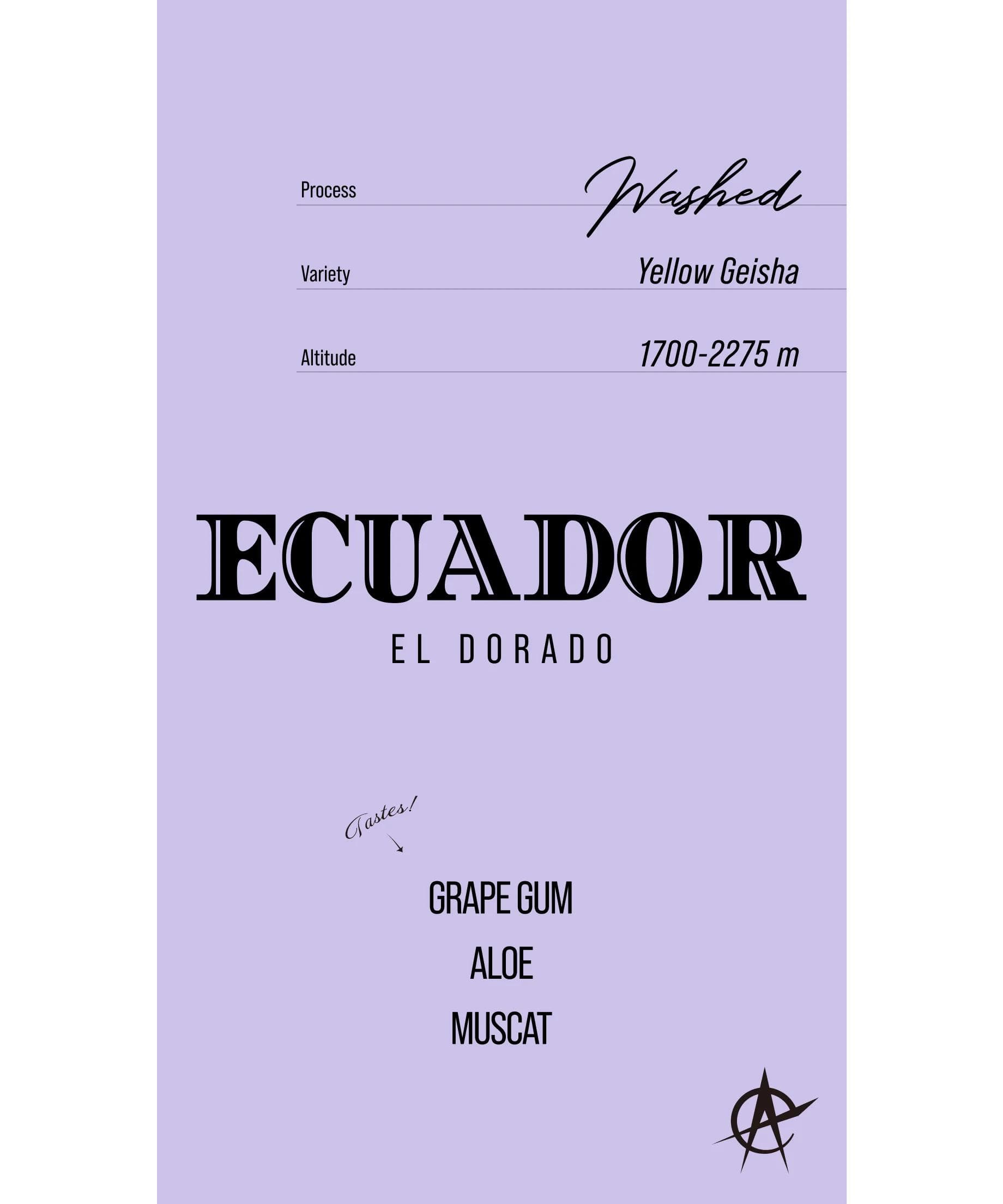 Image of Ecuador El Dorado, Yellow Geisha - Washed