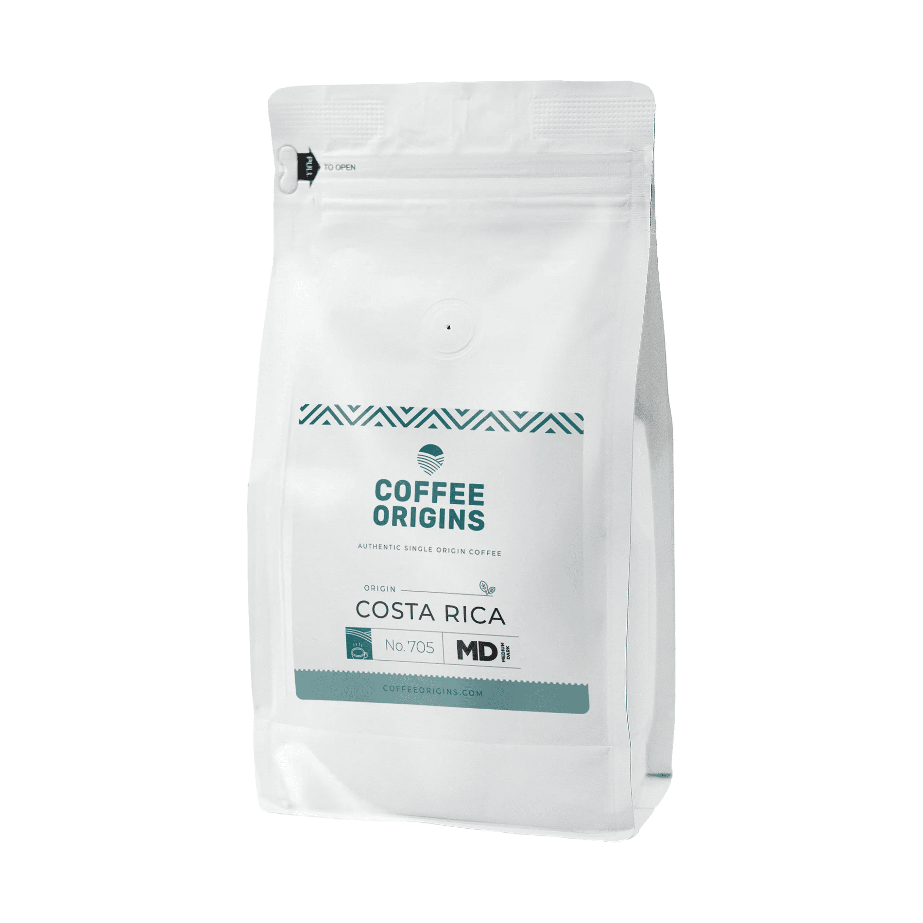 Image of No 705 Origin Costa Rica - Whole Bean or Ground Coffee - 12 