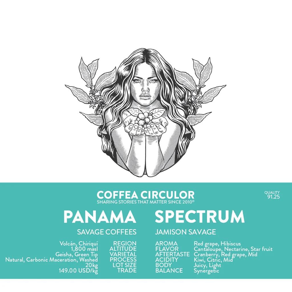 Image of PANAMA Savage Coffees Spectrum Geisha Natural Anaerobic Carbonic Macerated Washed