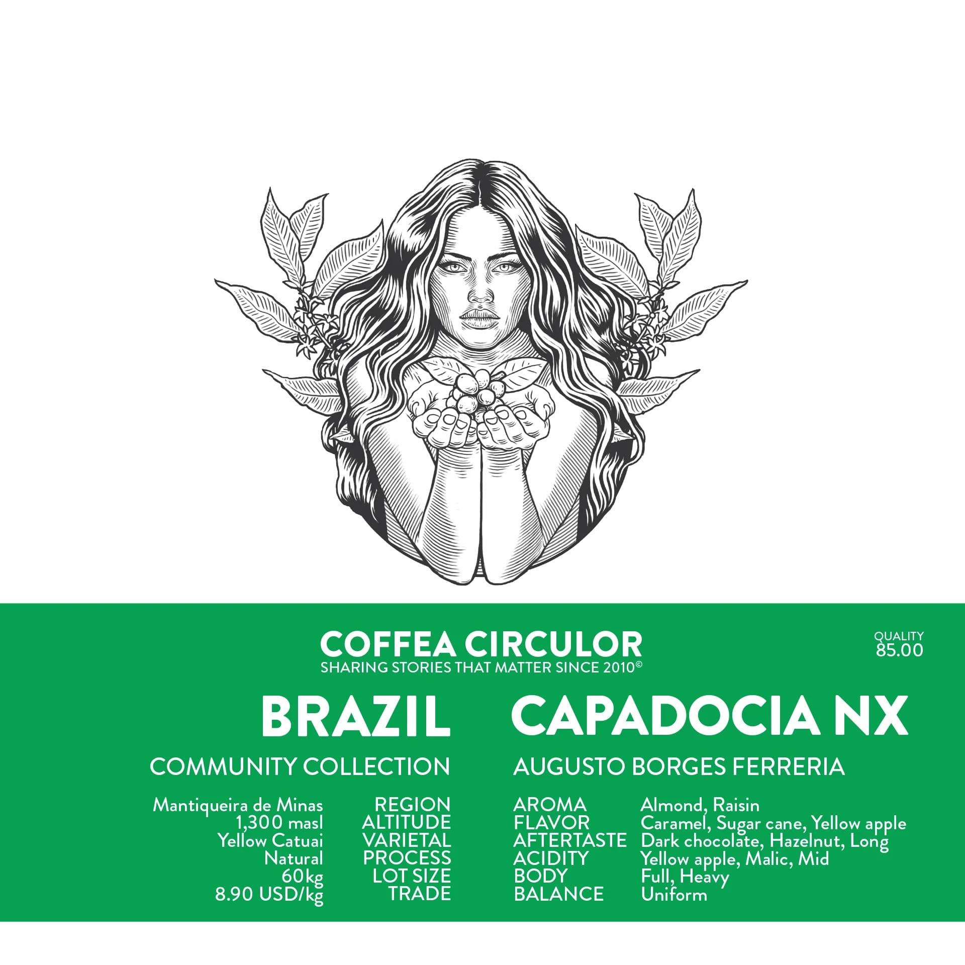 Image of Brazil Capadocia Yellow Catuai Natural NX Espresso