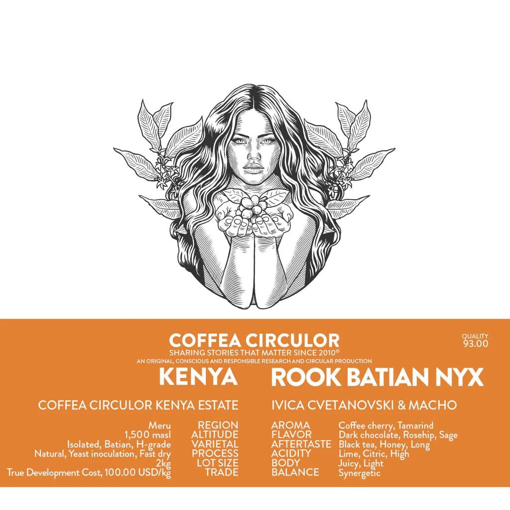 Image of KENYA Coffea Circulor Rook Isolated Batian NYX