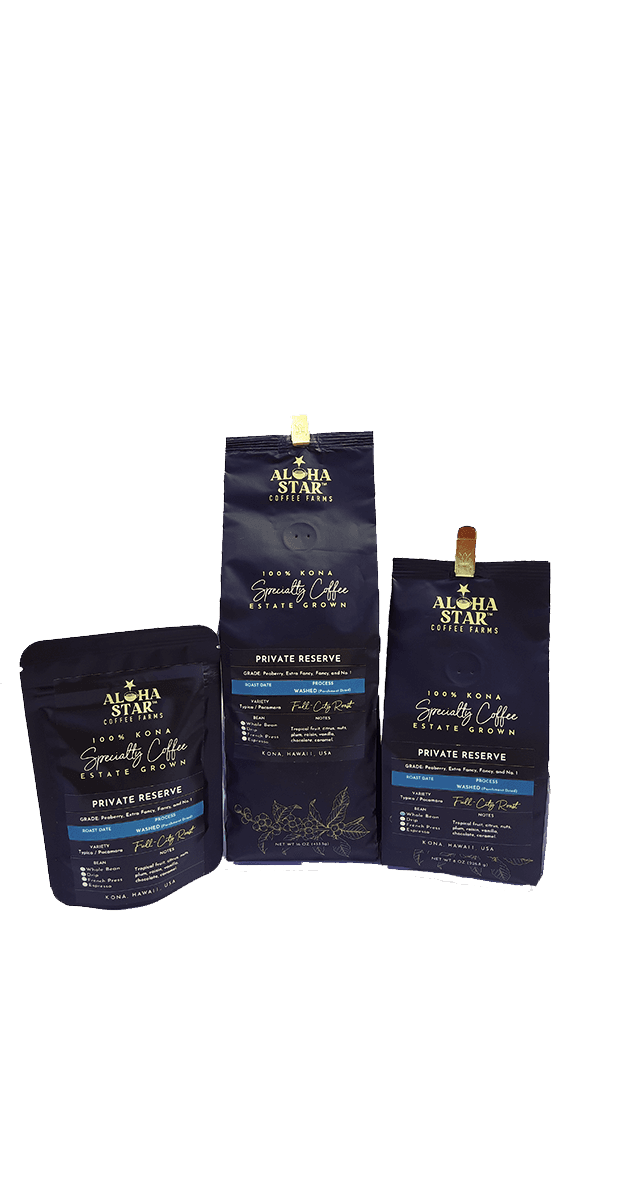 Image of Aloha Star Coffee 100 Kona Private Reserve Classic Washed Medium Roast