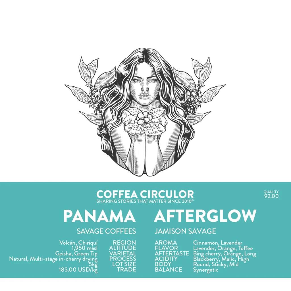 Image of PANAMA Savage Coffees Finca Deborah Afterglow Geisha Natural
