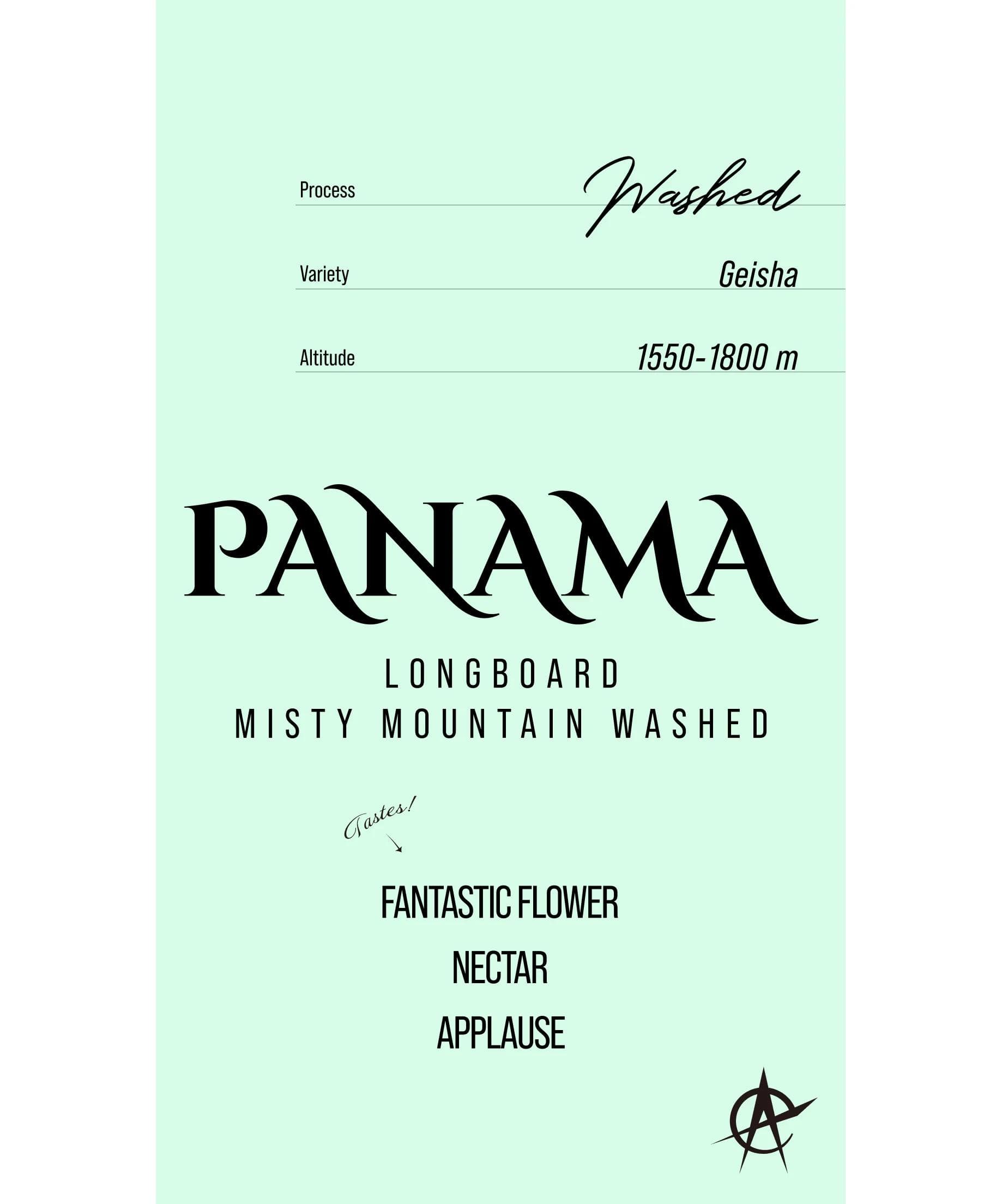 Image of Panama Longboard Misty Mountain, Geisha - Washed