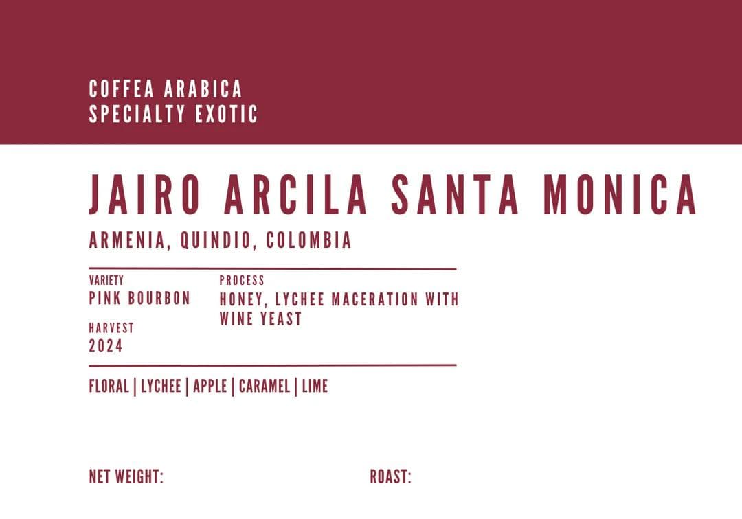 Image of Jairo Arcila Santa Monica - Lychee