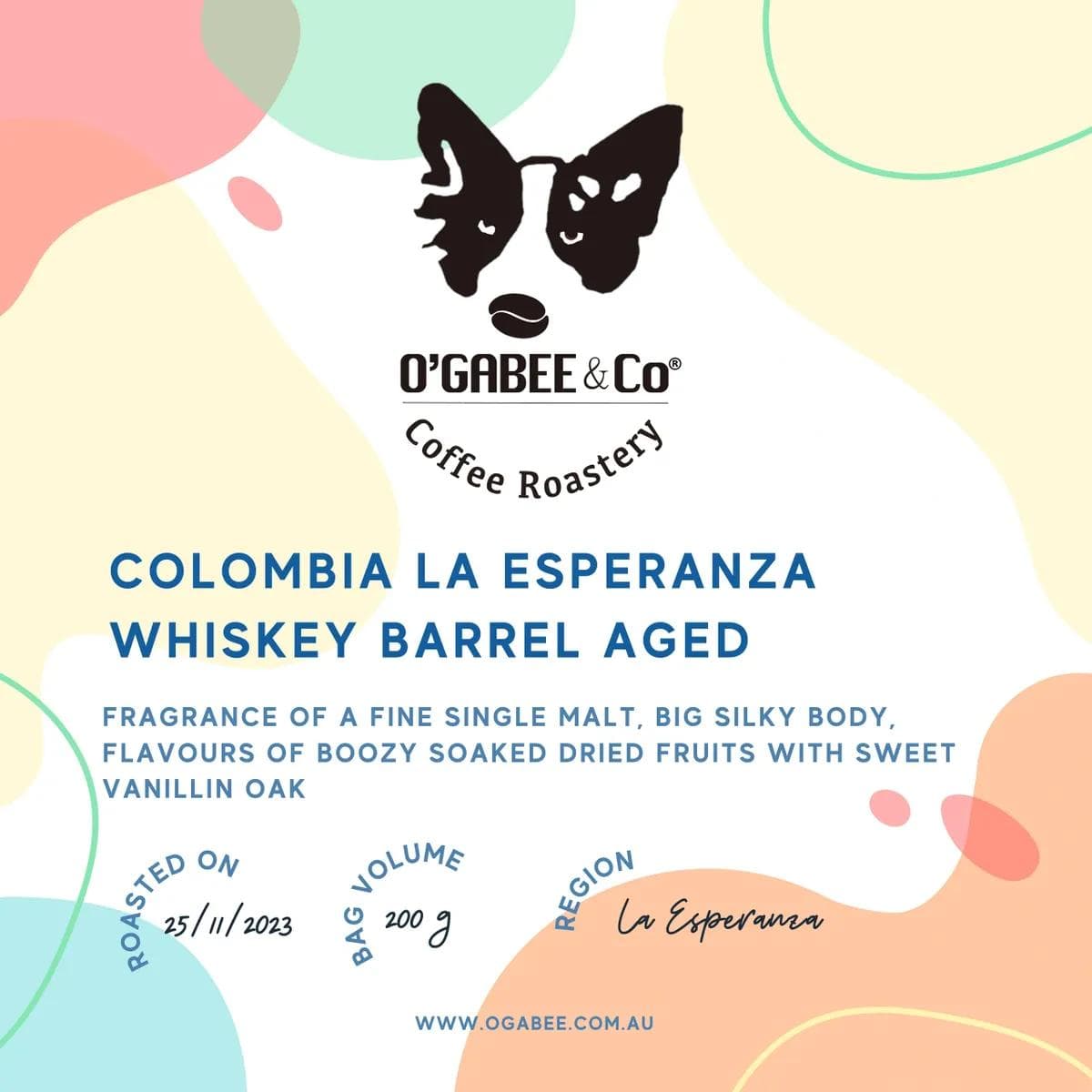 Image of Colombia La Esperanza Whisky Barrel Aged
