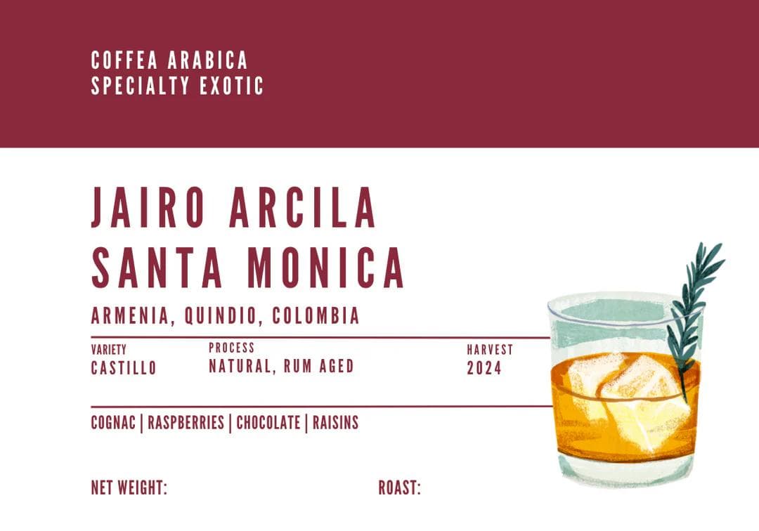 Image of Jairo Arcila Santa Monica Rum Barrel Aged
