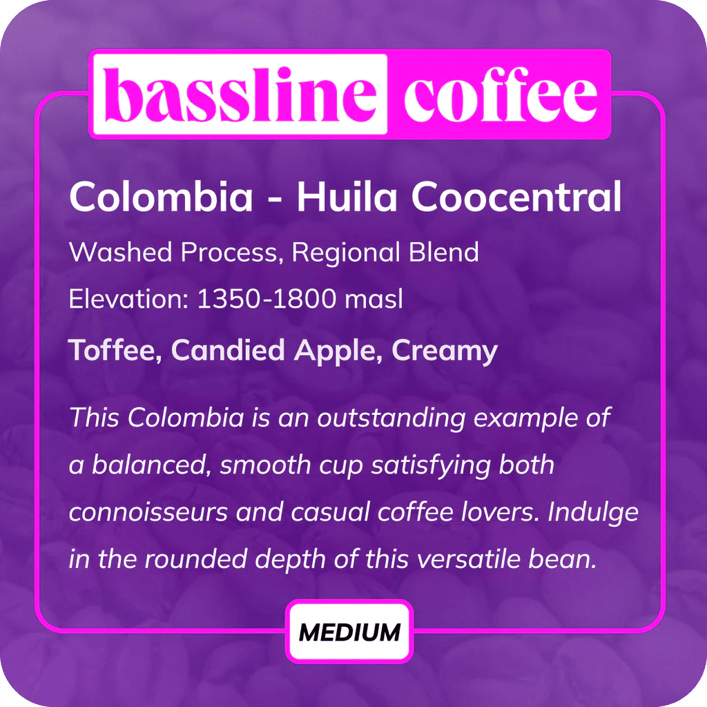 Image of Huila Coocentral | Colombia | Medium Roast Coffee