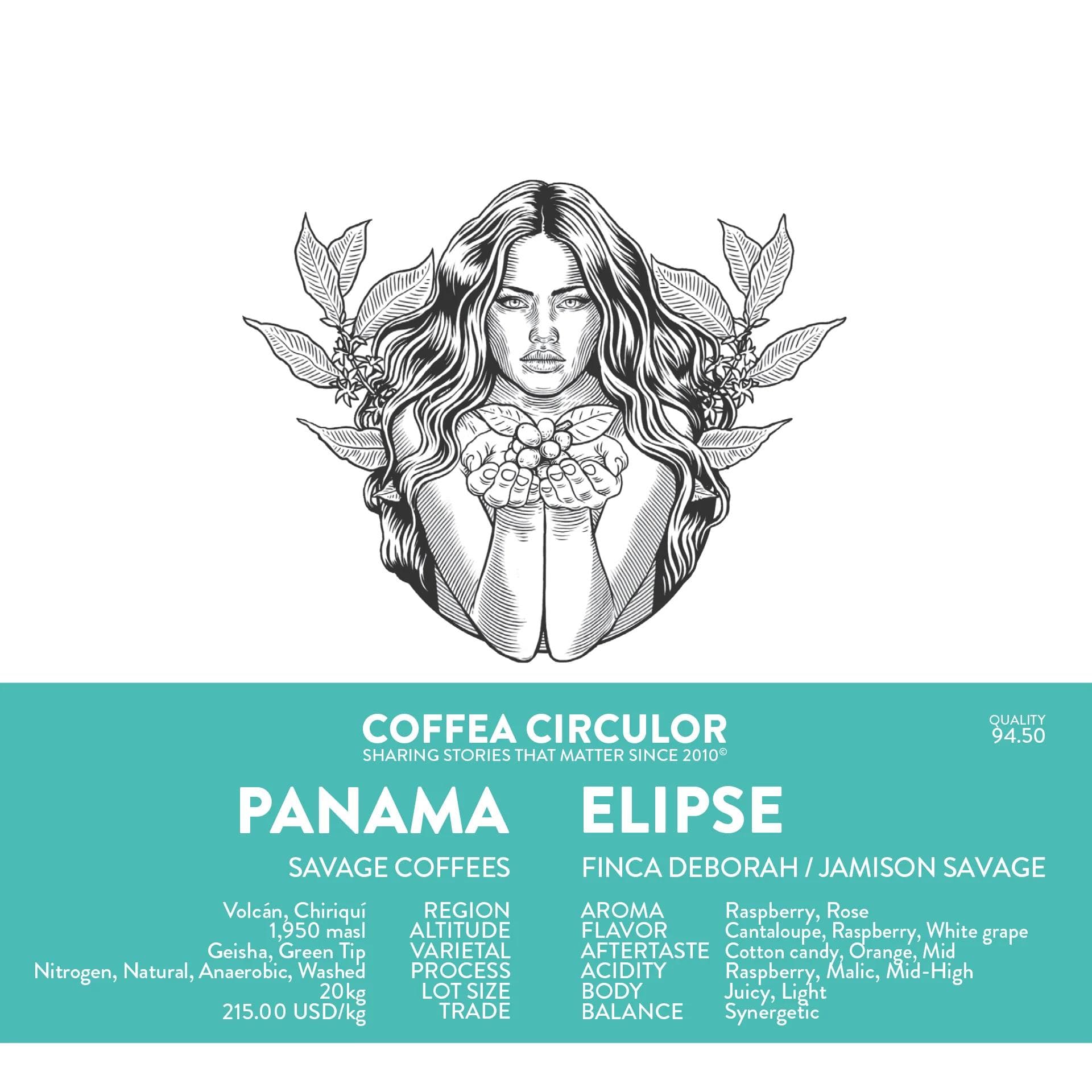 Image of Panama Savage Coffees Finca Deborah Elipse
